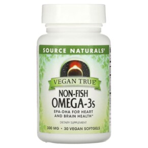 Thực phẩm chức năng Source Naturals Vegan True Non-Fish Omega-3s 300 mg 30 Vegan Softgels 021078025917