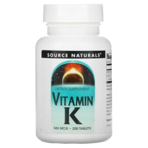 Thực phẩm chức năng Source Naturals Vitamin K 500 mcg 200 Tablets 021078014508