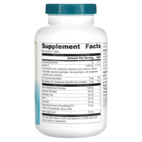 Thành phần vi chất của Source Naturals Wellness C-1000 200 Tablets 021078010333