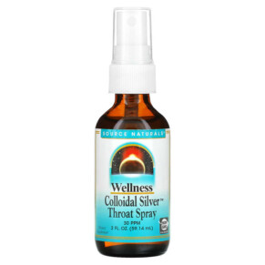 Thực phẩm chức năng Source Naturals Wellness Colloidal Silver Throat Spray 30 PPM 2 fl oz (59.14 ml) 021078010289