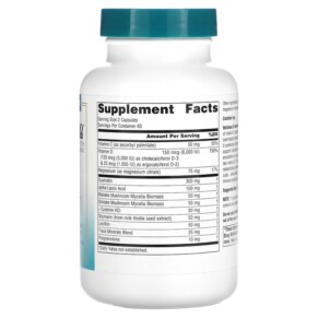 Thành phần vi chất của Source Naturals Wellness D-mmunity 125 mcg 120 Vegetarian Capsules 021078028734