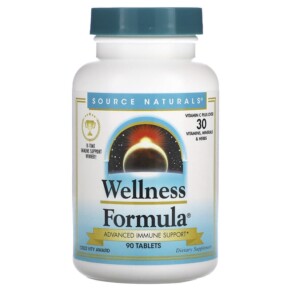 Thực phẩm chức năng Source Naturals Wellness Formula 90 Tablets 021078000228