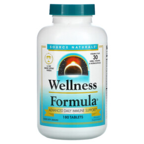 Thực phẩm chức năng Source Naturals Wellness Formula Advance Daily Immune Support 180 Tablets 021078024408