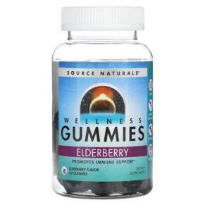 Thực phẩm chức năng Source Naturals Wellness Gummies Elderberry 60 Gummies 021078028642