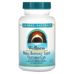 Thực phẩm chức năng Source Naturals Wellness Herbal Resistance Liquid 120 Liquid Capsules 021078024156