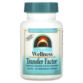 Thực phẩm chức năng Source Naturals Wellness Transfer Factor 125 mg 60 Vegetarian Capsules 021078026358