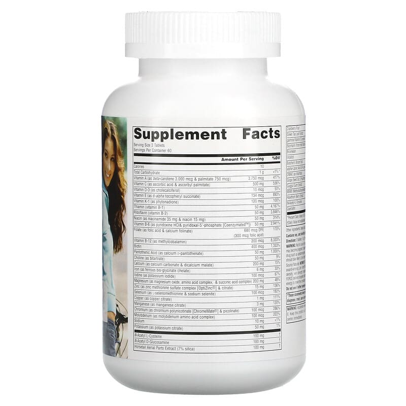 Source Naturals Women's Life Force Multiple 180 Tablets 2 Thành phần vi chất của Source Naturals Women's Life Force Multiple 180 Tablets 021078019176