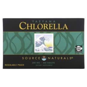 Thực phẩm chức năng Source Naturals Yaeyama Chlorella 200 mg 300 Tablets 021078019299