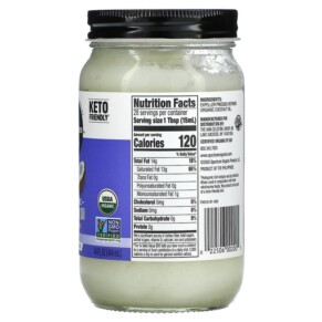 Thành phần vi chất của Spectrum Culinary Organic Coconut Oil Refined 14 fl oz (414 ml) 022506002005
