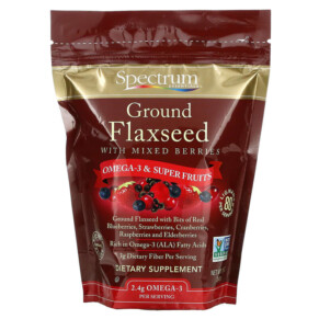 Thực phẩm chức năng Spectrum Essentials Ground Flaxseed with Mixed Berries 12 oz (340 g) 022506125070