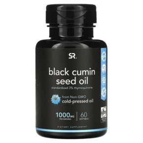 Thực phẩm chức năng Sports Research Black Cumin Seed Oil 500 mg 60 Softgels 023249091554