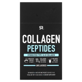 Thành phần vi chất của Sports Research Collagen Peptides Unflavored 20 Packets 0.39 oz (11 g) Each 023249010913