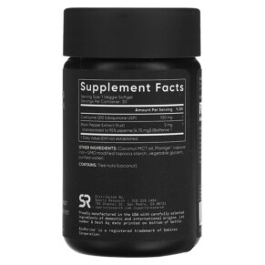 Thành phần vi chất của Sports Research CoQ10 USP Grade with Bioperine 100 mg 30 Veggie Softgels 023249011415