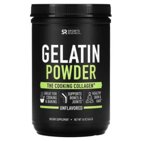 Thực phẩm chức năng Sports Research Gelatin Powder Unflavored 16 oz (454 g) 023249010821