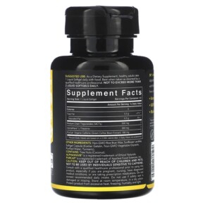 Thành phần vi chất của Sports Research L-Theanine & Caffeine 2-in-1 Formula 60 Softgels 023249012269