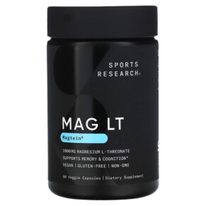 Thực phẩm chức năng Sports Research MAG LT Magtein 2.000 mg 90 Veggie Capsules 023249091516