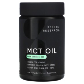 Thực phẩm chức năng Sports Research MCT Oil 1.000 mg 120 Softgels 023249010807