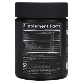 Thành phần vi chất của Sports Research Omega-3 Krill Oil Mini-Gels 500 mg 120 Softgels 023249011361