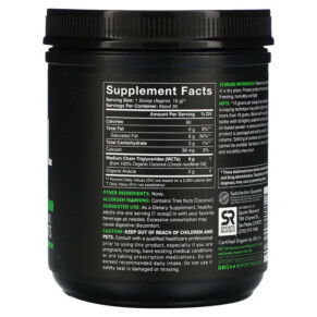 Thành phần vi chất của Sports Research Organic MCT Oil Powder Unflavored 10.6 oz (300 g) 023249011187