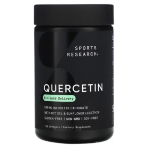 Thực phẩm chức năng Sports Research Quercetin 120 Softgels 023249091509