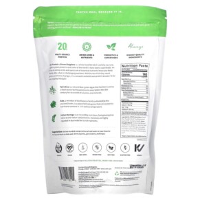 Thành phần vi chất của Sprout Living Epic Protein Organic Plant Protein + Superfoods Green Kingdom 1 lb (456 g) 852457007121