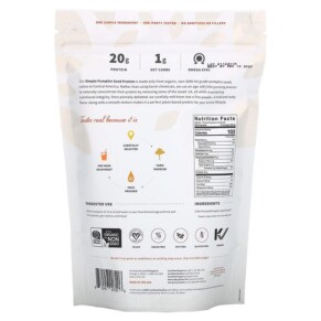 Thành phần vi chất của Sprout Living Simple Pumpkin Seed Protein 1 lb (454 g) 852457007206