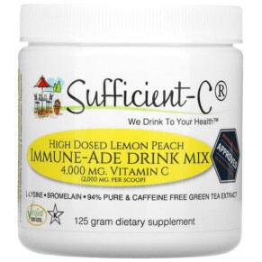 Thực phẩm chức năng Sufficient C High Dosed Immune-Ade Drink Mix Lemon Peach 4.000 mg 125 g 040232072697