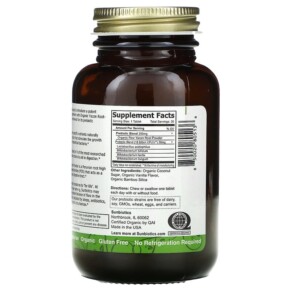 Thành phần vi chất của Sunbiotics Potent Probiotics With Organic Yacon Root Prebiotics 30 Vegetarian Tablets 850020805136