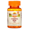 Thực phẩm chức năng Sundown Naturals Essential Iron 65 mg 120 Tablets 030768412838