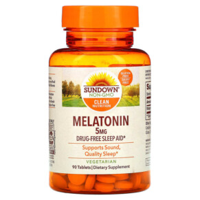 Thực phẩm chức năng Sundown Naturals Melatonin 5 mg 90 Tablets 030768157456