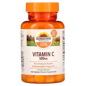 Thực phẩm chức năng Sundown Naturals Vitamin C 500 mg 100 Tablets 030768005177