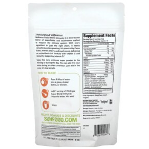 Sunfood Organic Wellness Super Blend Immunity 8 oz (227 g) 3 Thành phần vi chất của Sunfood Organic Wellness Super Blend Immunity 8 oz (227 g) 803813102806