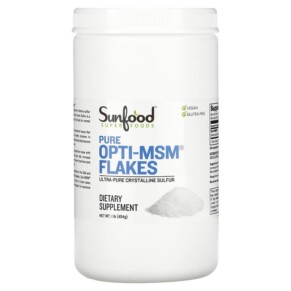 Thực phẩm chức năng Sunfood Pure Opti-MSM Flakes 1 lb (454 g) 803813009013
