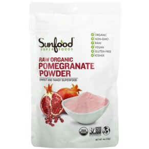 Thực phẩm chức năng Sunfood Raw Organic Pomegranate Powder 4 oz (113 g) 803813102424