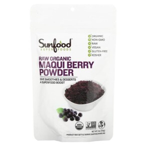 Thực phẩm chức năng Sunfood Superfoods Raw Organic Maqui Berry Powder 4 oz (113 g) 803813284366