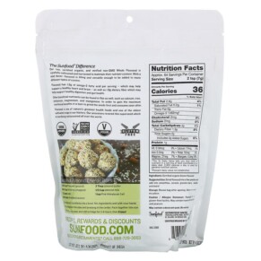Sunfood Superfoods Raw Organic Whole Flaxseed 1 lb (453.5 g) 3 Thành phần vi chất của Sunfood Superfoods Raw Organic Whole Flaxseed 1 lb (453.5 g) 803813102295