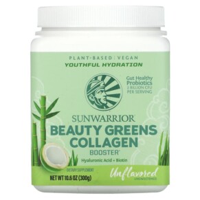 Thực phẩm chức năng Sunwarrior Beauty Greens Collagen Booster Unflavored 10.6 oz (300 g) 814784028408