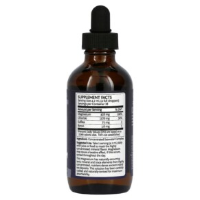 Thành phần vi chất của Sunwarrior Magnesium 4 fl oz (118 ml) 814784026350