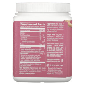 Thành phần vi chất của Sunwarrior Shape Core Cleanser Strawberry Cooler 9.5 oz (270 g) 810100920203