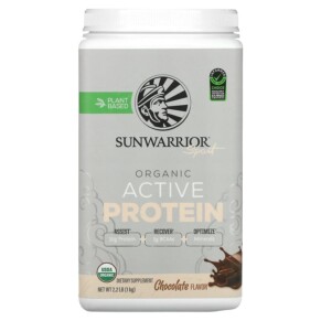 Thực phẩm chức năng Sunwarrior Sport Organic Active Protein Chocolate 2.2 lb (1 kg) 814784029825