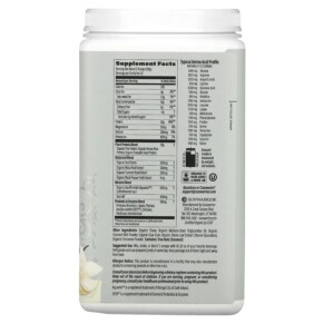 Thành phần vi chất của Sunwarrior Sport Organic Active Protein Vanilla 2.2 lb (1 kg) 814784029832