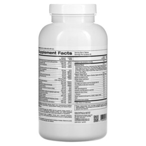 Thành phần vi chất của Super Nutrition Perfect Family Multivitamin with Super Greens & Herbs Iron Free 240 Tablets 033739002328