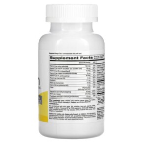 Thành phần vi chất của Super Nutrition SimplyOne 50+ Men Multivitamin + Supporting Herbs Wild-Berry 90 Chewables 033739002878