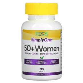 Thực phẩm chức năng Super Nutrition SimplyOne 50+ Women Multivitamin + Supporting Herbs 90 Tablets 033739002007