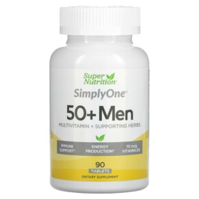 Thực phẩm chức năng Super Nutrition SimplyOne Men’s 50+ Multivitamin with Supporting Herbs 90 Tablets 033739001963
