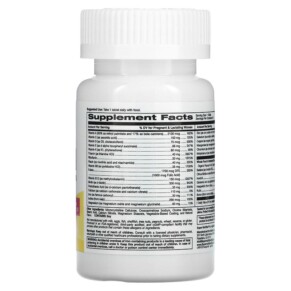 Thành phần vi chất của Super Nutrition SimplyOne PreNatal Triple Power Multivitamins 30 Tablets 033739001581