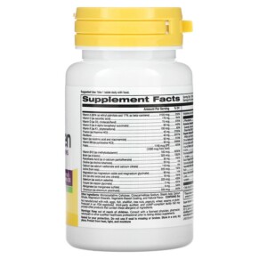 Thành phần vi chất của Super Nutrition SimplyOne Women’s 50+ Triple Power Multivitamins Iron Free 30 Tablets 033739002274