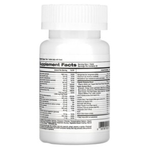 Thành phần vi chất của Super Nutrition SimplyOne Women's Multivitamin + Supporting Herbs 30 Tablets 033739002120