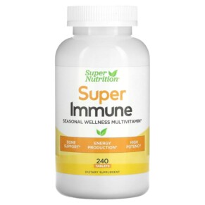 Thực phẩm chức năng Super Nutrition Super Immune Immune-Strengthening Multivitamin with Glutathione 240 Tablets 898220020157