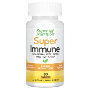 Thực phẩm chức năng Super Nutrition Super Immune Immune-Strengthening Multivitamin with Glutathione 60 Tablets 898220020140